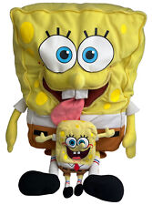 Spongebob Schwammkopf XXL Stofftier Plüschtier 2001 ca 55 cm USA + mini Plüsch