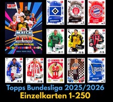 Topps Match Attax 25/26 Bundesliga  Einzelkarten zum aussuchen 1-250 - 2025/2026