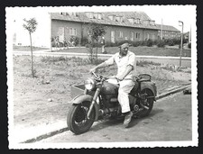 3 Fotografien Motorrad Sunbeam
