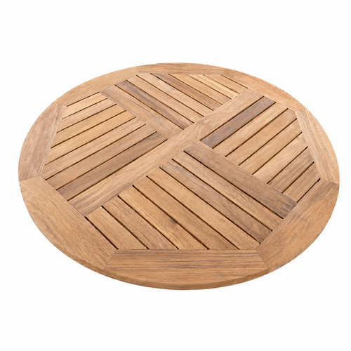 Teakholzplatte 110 rund - 110,