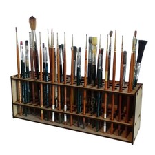 Pinselhalter holz loch - holz, 67-loch