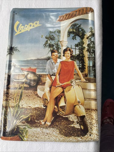 Blechschild vespa vintage - vespa,