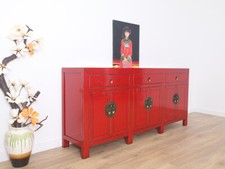 chinesische Kommode Sideboard 6 Türen 3 Schubladen #M-SID-A7RD