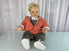 Künstlerpuppe Katja Schneider Ruth Kunz Resin Puppe 62 cm. Top Zustand   