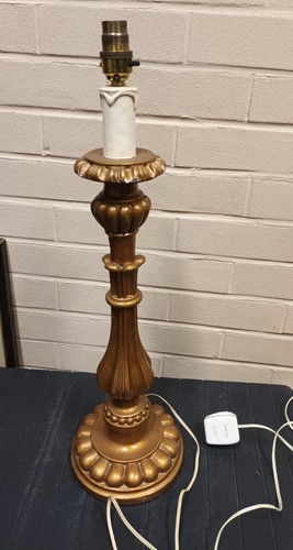 Vintage tischlampe gold - tischlampe,
