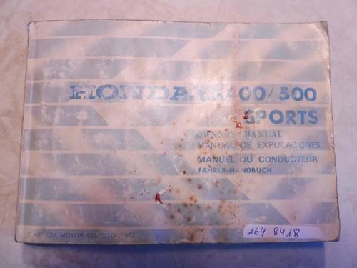 Orig honda fahrerhandbuch - orig,
