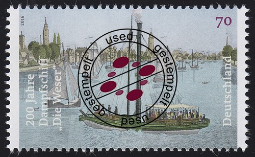 3273 dampfschiff die weser - dampfschiff,