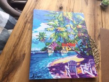 Karibik -Malen nach Zahlen - selbstgemalt 40x50 cm