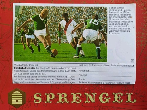 Sprengel sammelbild 36 wm - sprengel,