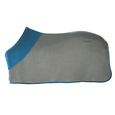 Pfiff Fleecedecke für Pferde grau-blau - Pferdedecke Abschwitzdecke Decke Pferd