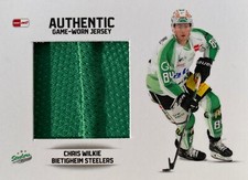 DEL 22/23 Jersey Card JC03, Chris Wilkie (Bietigheim Steelers), #21/60