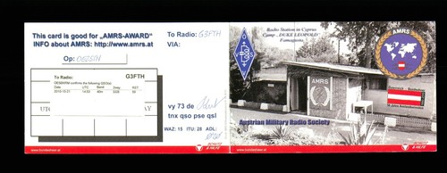 Qsl karten funkgerät amrs - qsl,