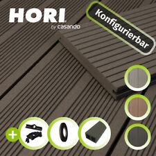 WPC Terrassendielen Massiv Komplettset Komplettbausatz Bali 5-58m²