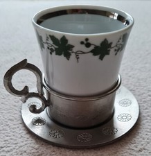 ALWE Zinn weiße Mokkatasse