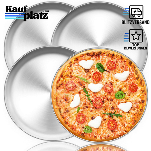 Pizzablech rund 4er set - pizzablech,