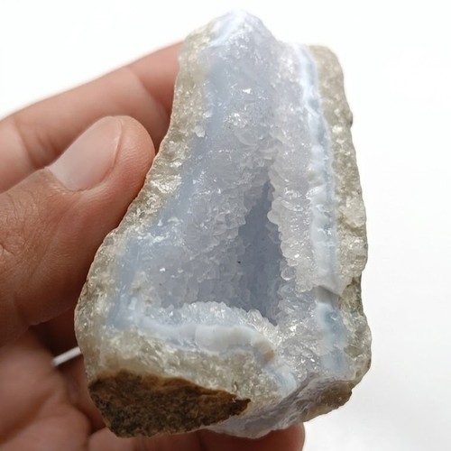 Chalcedon hellblau geode druse - chalcedon,