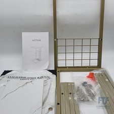 YMYNY Beistelltisch Kaffeetisch C-Form, Eleganter Kleiner Sofatisch, Industrie-D