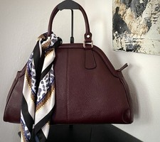 Ledertasche Burgund