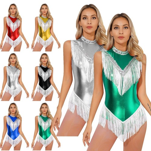 Damen metallic body - body, mit