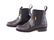 Reitstiefelette schwarz leder - reitstiefelette,