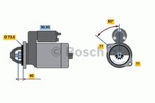 BOSCH 0 986 017 440 Starter Anlasser 1,7kW für LAND ROVER Defender SUV (L316)