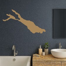Bodensee Wandtattoo Umriss