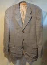 Herren Sakko, "Boss", dezent grau-kariert, Gr. 52