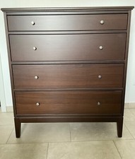 Ikea Kommode IDANÄS dunkelbraun mit 4 Schubladen Buchenfurnier