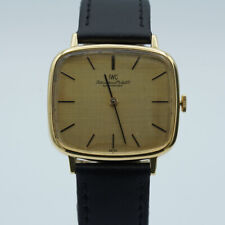 IWC VINTAGE HANDAUFZUG HERREN UHR 30MM VINTAGE ARMBANDUHR 18K 750 GOLD IWC039