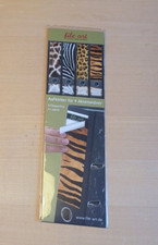 Aufkleber Ordner Rückenetiketten breit, Animal Print, Leo, Tiger, Zebra, Giraffe