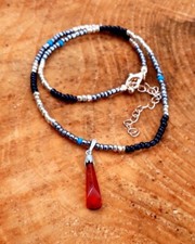 Bernsteinkette Tropfen Wikinger Bernstein Geschliffen Nordischer Schmuck K38.2