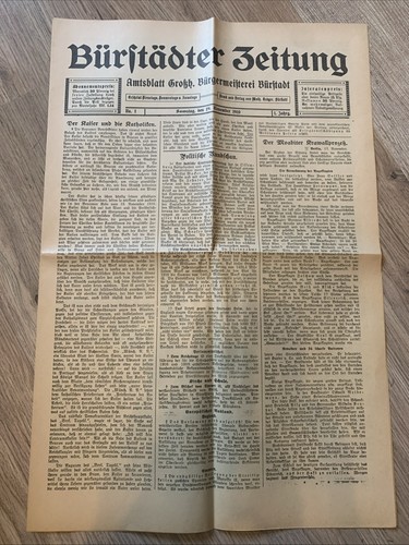 Sehr alte tageszeitung - alte,
