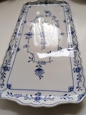 Königskuchenplatte 32cm Salzburg Musselmat blau Tirschenreuth