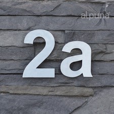 Edelstahl hausnummern 16cm - edelstahl,