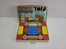 Baukasten Holzbausteine TOFA Holz OVP Vintage Pädagogisches Spielzeug #2511903