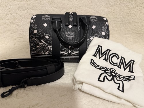 Mcm boston small - boston, bandana