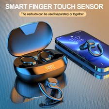 Bluetooth 5.3 Kopfhörer In-Ear mit Ohrbügel Mikrofon Outdoor Sport Ohrhörer DE