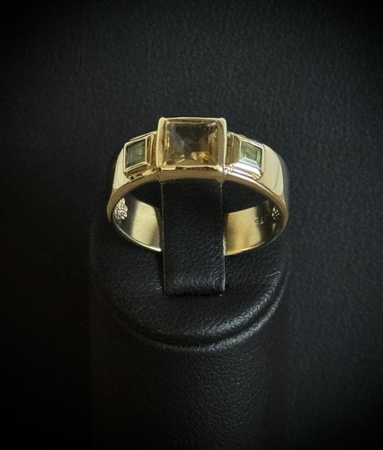 Goldring mit citrin und - goldring,