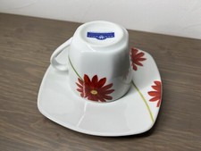 Van Well Kaffee- Geschirr, Tassen und Unterteller Set, Kaffeeservice 10- teilig