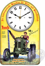 Bautz AS 120 Oldtimer Schlepper Wanduhr Geschenk Traktor