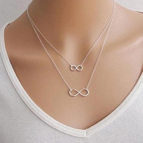 Damen halskette kette infinity - halskette,