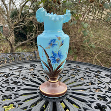 Antike Glas Kaminvase