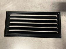Lüftungsgitter aus Metall 330x160mm Schwarz zum Aufschrauben Neu