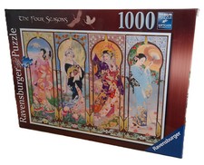 Puzzle 1000 Teile Ravensburger Vier Jahreszeiten Motiv Japan Geisha 16768 NEU
