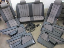 Innenausstattung Sitz Mercedes W201 W 201 190 Karo Schwarz MOPF STOFF Sport 