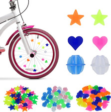 210 Stück Bunten Fahrradspeichen-Dekorationen, Speichenklicker Kinderfahrrad Leu