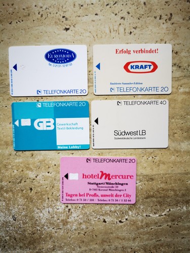 Fünf telefonkarten dummys - dummys,
