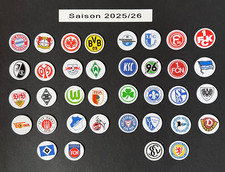 1. & 2. Bundesliga Logo Magnete Saison 2025/26 alle 36 Fussball Vereine 25/26