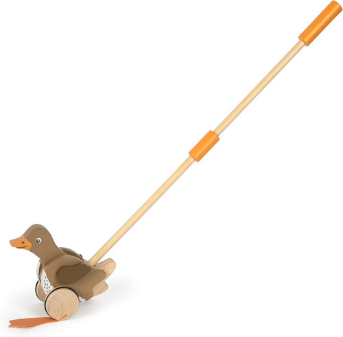 Wooden duck push toy - duck,