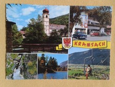 Alte AK-Kramsach-VW Bulli-Mercedes Benz-Auto-Sessellift-gelaufen-1980